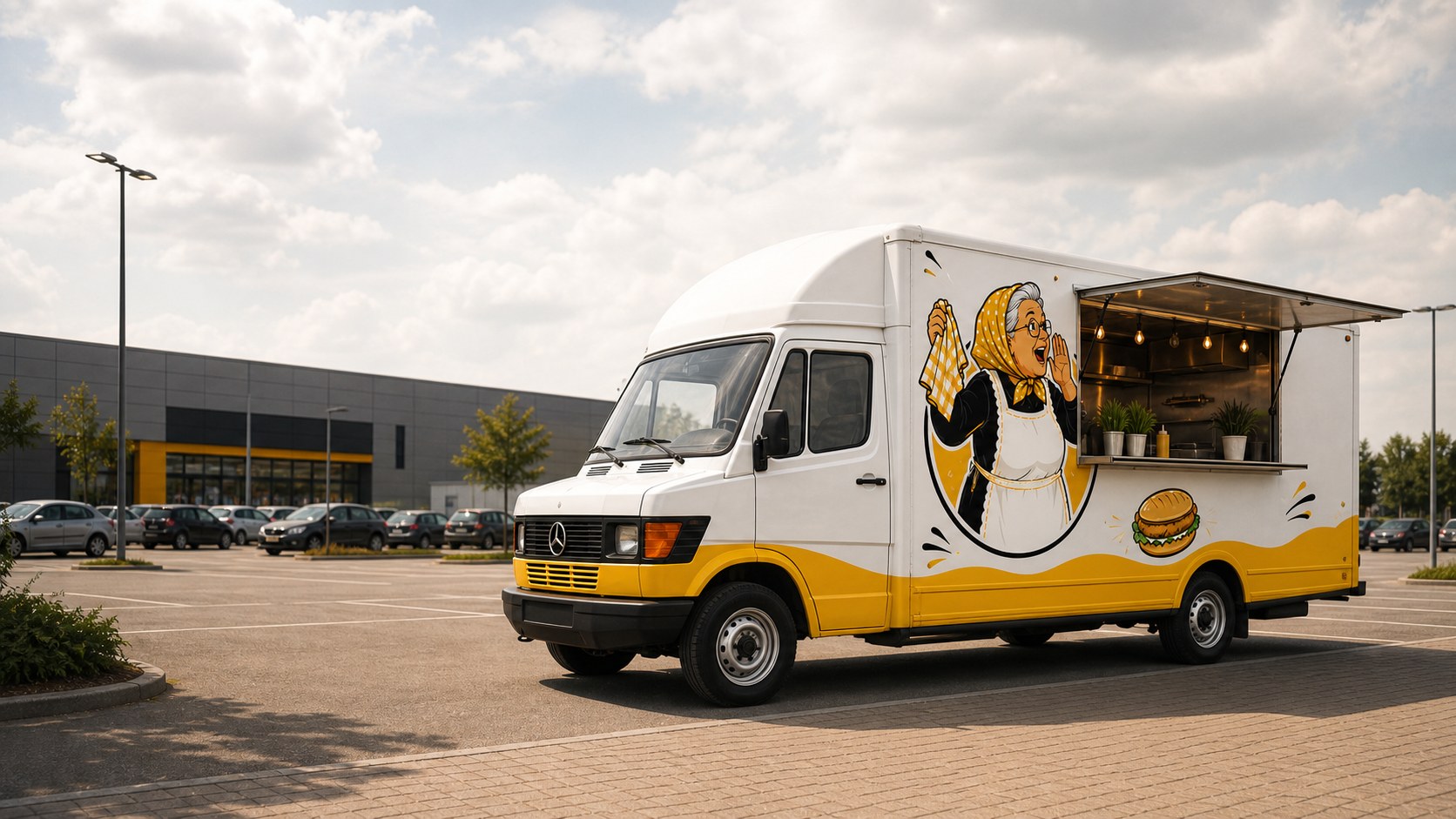 Food truck Maka masz w domu na parkingu